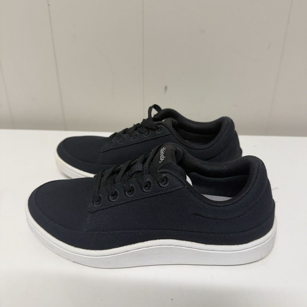 Allbirds Canvas Piper Black Sneakers Low Top Skate Shoes CP Women Size 6 EUC